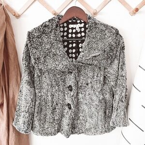 CAbi #626 Chinchilly Faux Fur Button Down Jacket